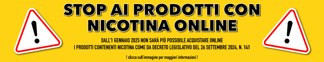 Divieto Vendita Online Prodotti con Nicotina